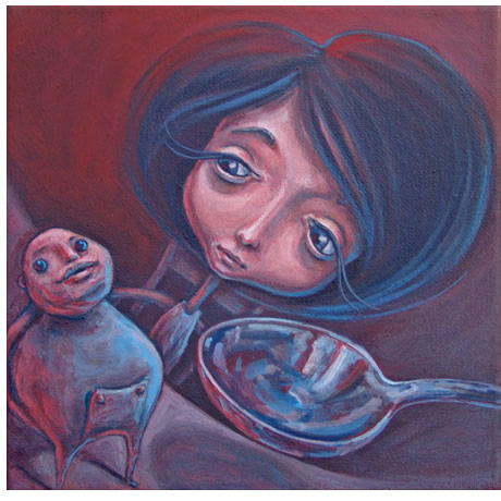 character acrylics on canvas