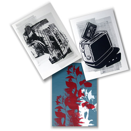 screenprint on paper various motives