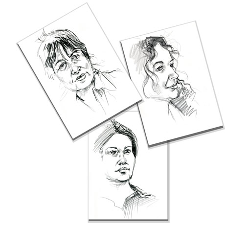 portrait drawing liveportrait pencil on paper