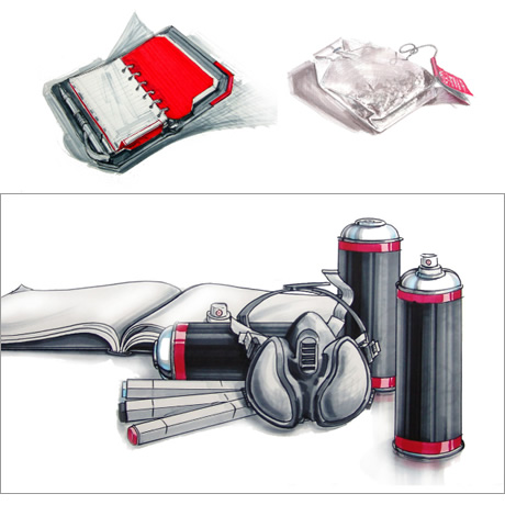 illustration layoutmarker technical objects
