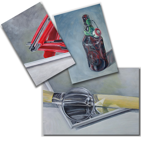 illustration stillife acrylics on paper