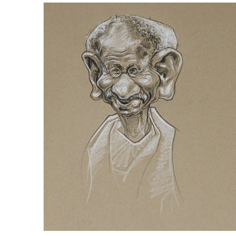 karikatur gandhi